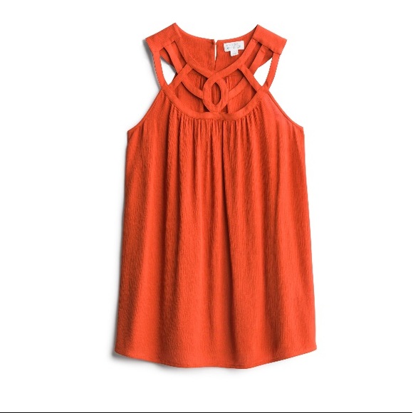 Market & Spruce Penila Cutout Textured top - Picture 1 of 6